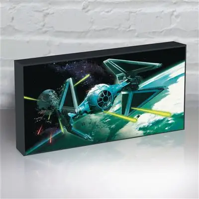 STAR WARS - Tie Interceptor Light Up Canvas - Figurine